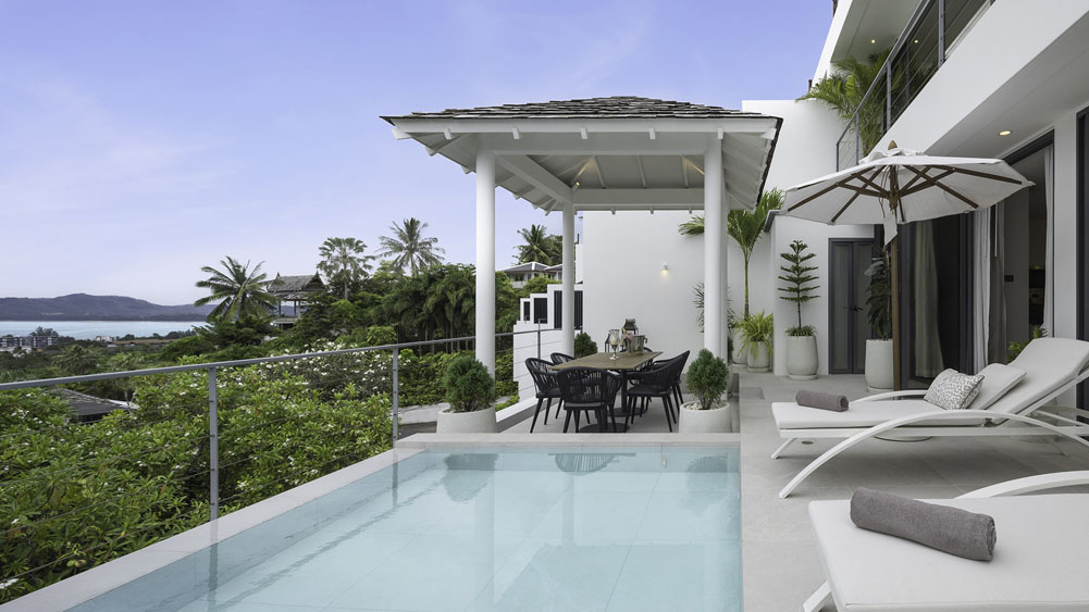 Surin Seaview Villa - Serene plunge pool overlooking the ocean